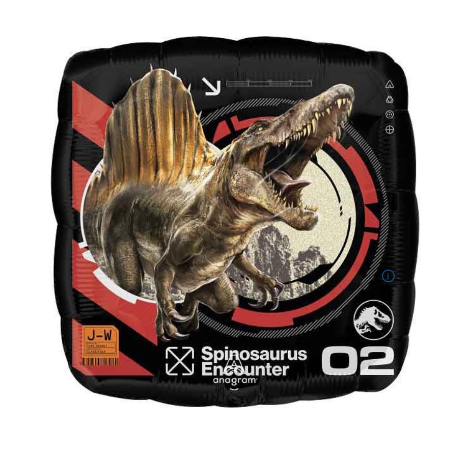 Jurassic World Rebirth folie ballon vierkant 45cm