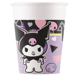 Hello Kitty Kuromi bekers 8st 200ml