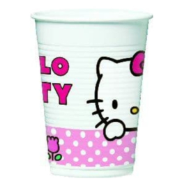 Hello Kitty bekers plastic 10 stuks 200ml