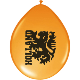 Oranje leeuw ballonnen 8 stuks 23cm