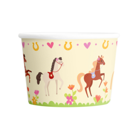 Paard pony ijsbekers 6 stuks 150ml