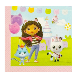 Gabby's Poppenhuis servetten 20 stuks 33x33cm