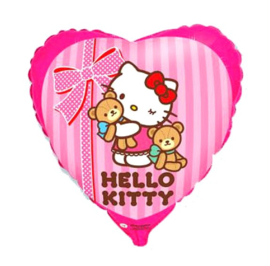 Hello Kitty folie ballon teddybeer 45cm