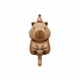 Capibara folie ballonnen set mini 6 stuks 27x38cm