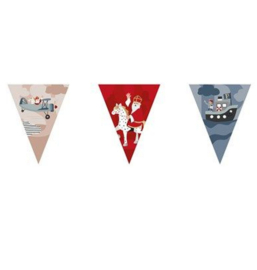 Sinterklaas slinger 6 meter plastic metallic