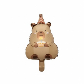 Capibara folie ballonnen set mini 6 stuks 27x38cm