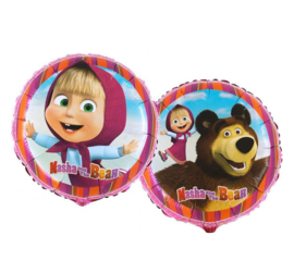 Masha en de beer folie ballon 45cm