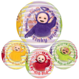 Teletubbies folie ballon rond doorzichtig 40cm