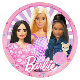 Barbie borden 8 stuks 23cm