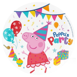 Peppa Pig borden 8 stuks 23cm