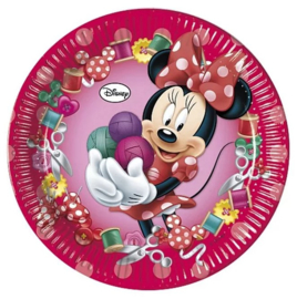 Minnie Mouse borden 8 stuks 23cm