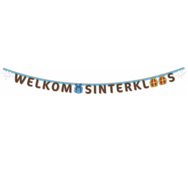 Welkom Sinterklaas slinger karton