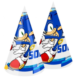 Sonic feesthoedjes 6 stuks