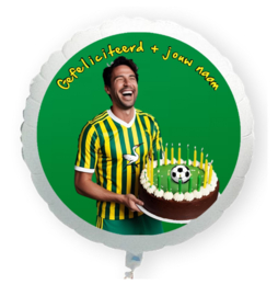 Voetbal Den Haag folie ballon XL met eigen naam 58cm