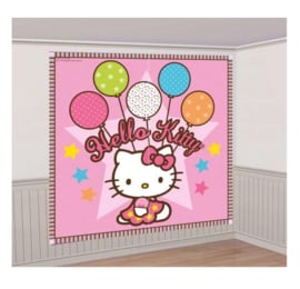 Hello Kitty versiering muur 2 x 1,65m x 85cm