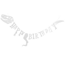 Dinosaurus Happy Birthday slinger 2,5m
