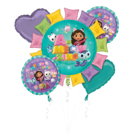 Gabby's Poppenhuis folie ballonnen set 5 stuks