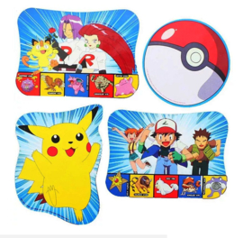 Pokemon decoraties karton 4 stuks