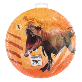 Jurassic dinosaurus borden 8 stuks 23cm