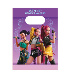 KPop Demon Hunters feestzakjes papier 4 stuks