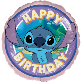 Stitch Happy Birthday folie ballon 45cm