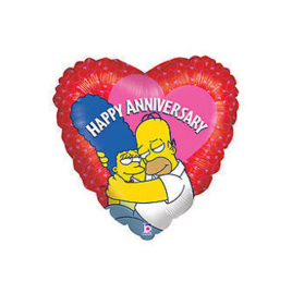 Simpsons Homer Marge folie ballon 45cm