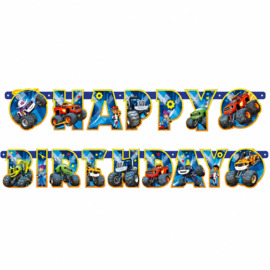 Blaze en de monsterwielen letterslinger 180cm
