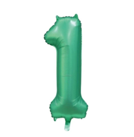 Folie ballon groen cijfer een 86cm