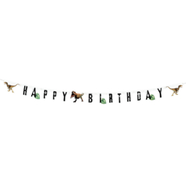 Jurassic dinosaurus Happy Birthday letterslinger 205cm