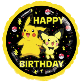 Pokemon Happy Birthday folie ballon 45cm