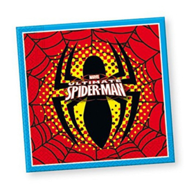 Spiderman servetten 20 stuks 33cm