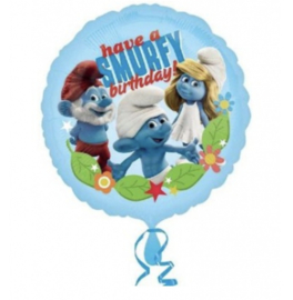 Smurfen folie ballon 45cm