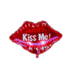 Folie ballon Kiss me lipjes