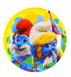 Smurfen bordjes 8 stuks 20cm