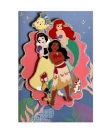 Disney Princess verjaardagskaart + envelop