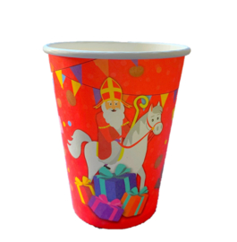 Sinterklaas bekers karton 8st 400ml