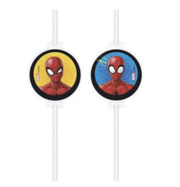 Spiderman rietjes 4 stuks