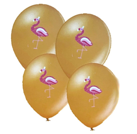 Flamingo ballonnen 6 stuks 30cm