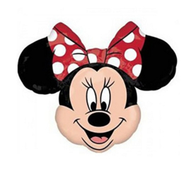 Minnie Mouse folie ballon op stok 25cm
