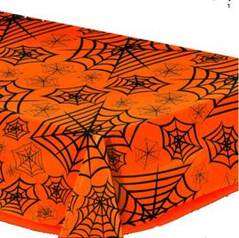 Halloween spinnenweb tafelkleed 140x180cm