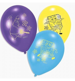 Spongebob ballonnen 6 stuks 23cm
