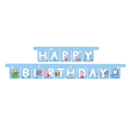 Peppa Pig Happy Birthday letterslinger