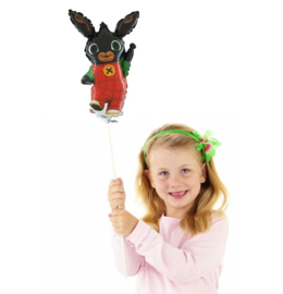 Bing konijn folie ballon op stok 36cm