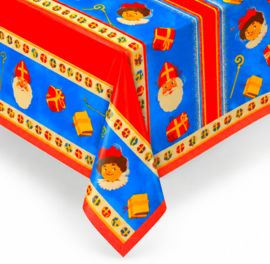 Sinterklaas tafelkleed plastic 130x180cm