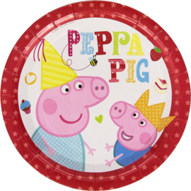 Peppa Pig borden 8 stuks 23cm