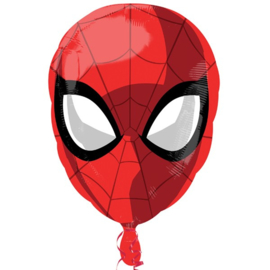 Spiderman gezicht folie ballon 43x46cm