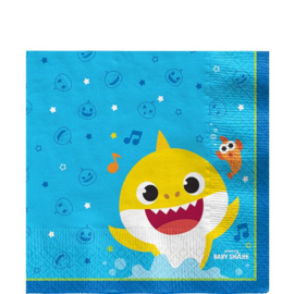 Baby Shark servetten 16 stuks 33x33cm