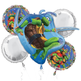 Teenage Mutant Ninja Turtles folie ballonnet set 5 stuks
