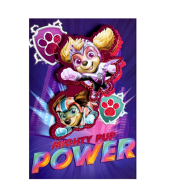 Paw Patrol Movie pink verjaardagskaart + envelop
