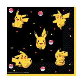 Pokemon pikachu servetten 16st 33cm